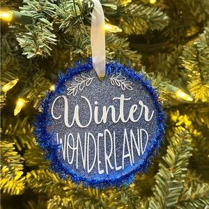 Blue and White Winter Wonderland Ornament